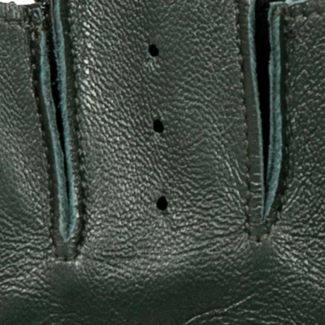 Dents Mens Fingerless Leather Driving Gloves in British Racing Green