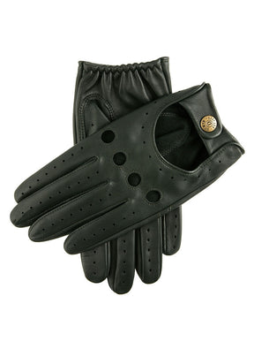 Dents Delta Mens Classic Luxury Leather Driving Gloves - Racing Green