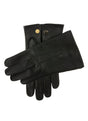 Dents Mens Sandhurst Three-Point Leather Unlined Officers Gloves in Black - 10.5