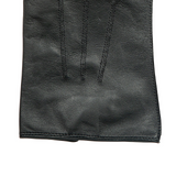 Dents Mens Sandhurst Three-Point Leather Unlined Officers Gloves in Black