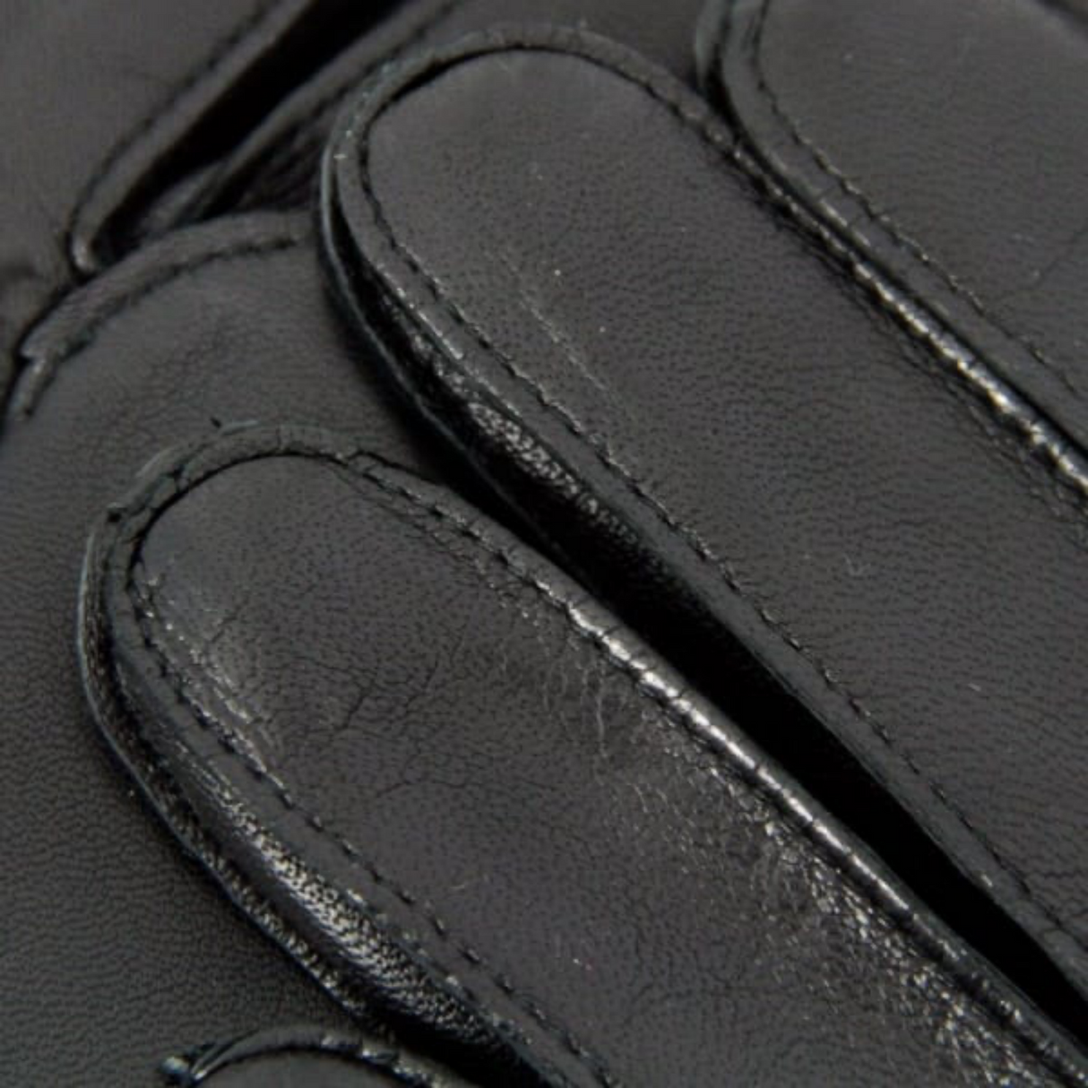 Dents Officers Mens Classic Leather Gloves w 100% Wool Lining Winter Warm - Black