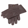 DENTS Mens Kent Perforated Leather Gloves With 3-Point Stitch Detail & Palm Vent - English Tan
