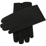 Dents Mens Cotton Dress Gloves With Palm Vent And 3-Point Stitch Detail in Black