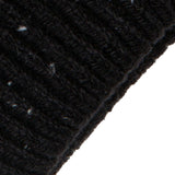 Dents Mens Fingerless Wool Blend Knitted Gloves w/ Marl Yarn in Black