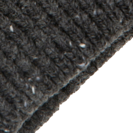 Dents Mens Fingerless Wool Blend Knitted Gloves w/ Marl Yarn - Chacoal