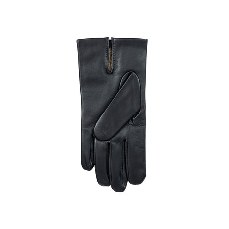 Dents Mens Classic Leather Gloves With 3-Point Stitch and 100% Cashmere Lining - Black