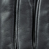 Dents Mens Classic Leather Gloves With 3-Point Stitch and 100% Cashmere Lining - Black