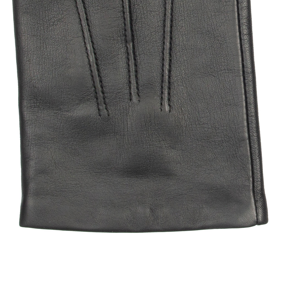 Dents Mens Touchscreen Three-Point Cashmere-Lined Leather Gloves in Black