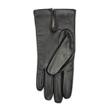 Dents Mens Touchscreen Three-Point Cashmere-Lined Leather Gloves in Black