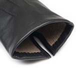 Dents Mens Touchscreen Three-Point Cashmere-Lined Leather Gloves in Black