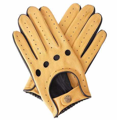 Dents Mens Silverstone Touchscreen Driving Gloves - Cork/Black