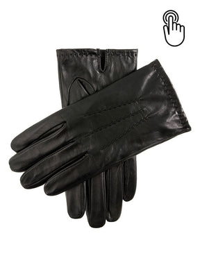 Dents Aviemore Mens Touchscreen Leather Gloves - Black