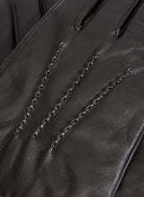 DENTS Aviemore Mens Touchscreen Leather Gloves Warm Winter - Black