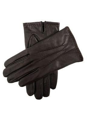 Dents Mens Touchscreen Leather Gloves With Palm Vent Handsewn Detail Cuffs