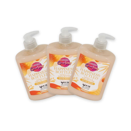 3x Cussons Creations Vanilla & Shea Butter Hand Wash Soap 500ml