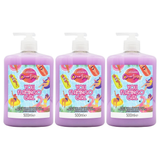 3x Cussons Antibacterial Hand Wash Soap 500ml Pack - Pink Pear & Dragon Fruit