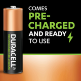 Duracell AA 2500 mAh Rechargeable Battery (Pack of 4)