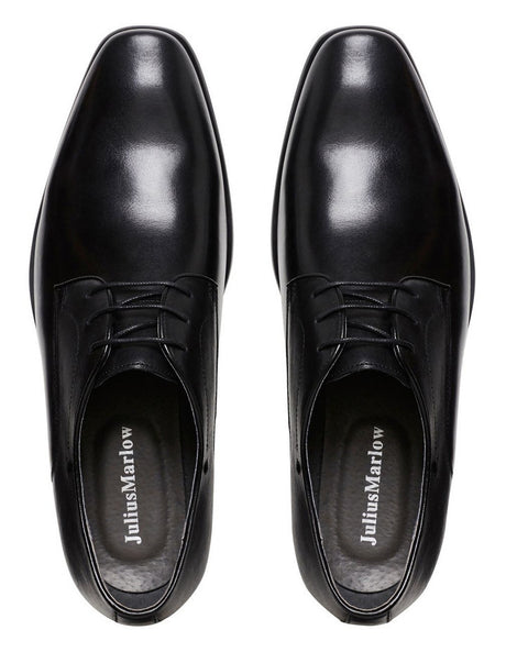 Julius Marlow Mens Keen Derby Work Leather Shoes - Black