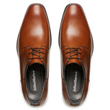 Julius Marlow Mens Keen Derby Work Leather Shoes - Cognac