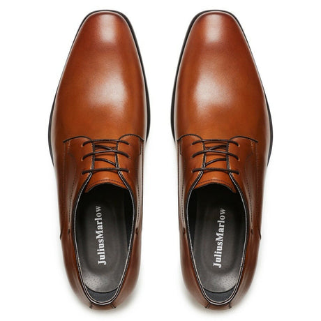 Julius Marlow Mens Keen Derby Work Leather Shoes - Cognac