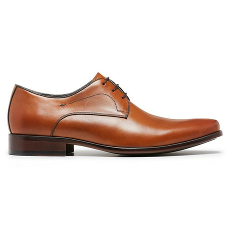 Julius Marlow Mens Keen Derby Work Leather Shoes - Cognac