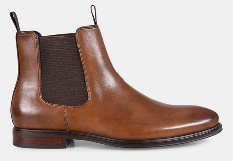 Julius Marlow Longreach Leather Chelsea Boots in Cognac