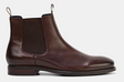 Julius Marlow Longreach Leather Chelsea Boots in Mocha