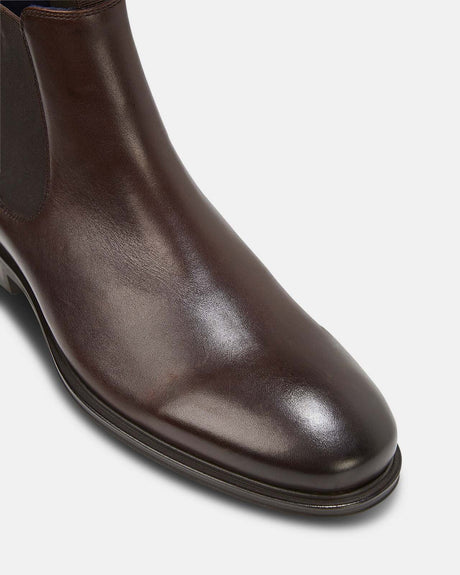 Julius Marlow Longreach Leather Chelsea Boots in Mocha