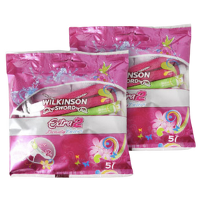 2x Wilkinson Sword Womens Disposable Razors - 5 Pack
