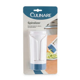 Culinare Ribbons & Spirals Reversible Blade Vegetable Spiraliser - White/Blue