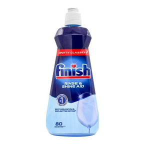 Finish Rinse Aid Shinier and Drier Liquid for Dishwashing 400ml