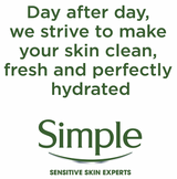 Simple 25 Wipes Kind to Skin Cleansing & Exfoliating Facial Wipes