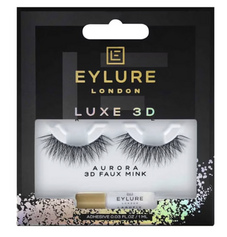 3x Eylure Luxe 3D Aurora Faux Mink Lashes (Bulk Pack)
