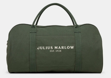 Julius Marlow Canvas Duffle Bag in Green