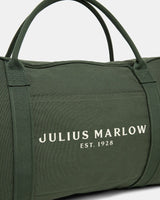 Julius Marlow Canvas Duffle Bag in Green