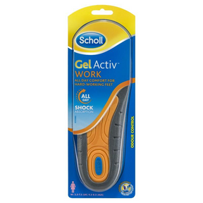 1 Pair Scholl Womens GelActiv Work Insoles w/ Odour Control in Size 3.5-7.5UK