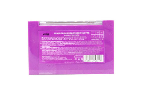 3x Revolution Mini Shadow Palette Colour Reloaded Eye Shadow - Purple Please
