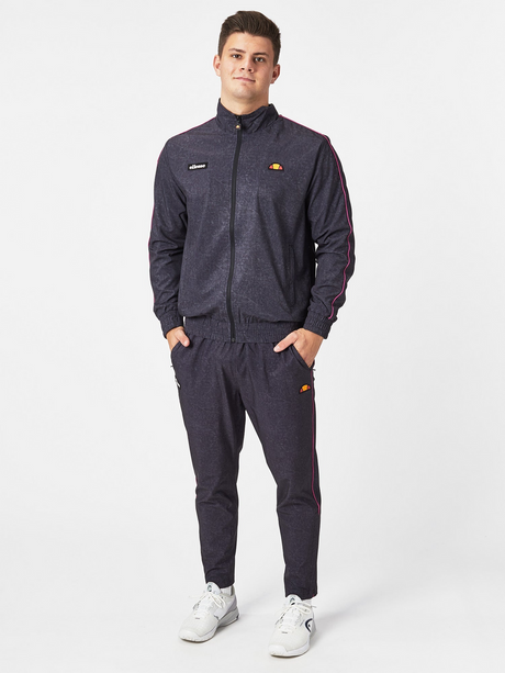 Ellesse Sampratio Mens Tennis Tracksuit Jacket - Charcoal - Medium (Activewear Warmup)