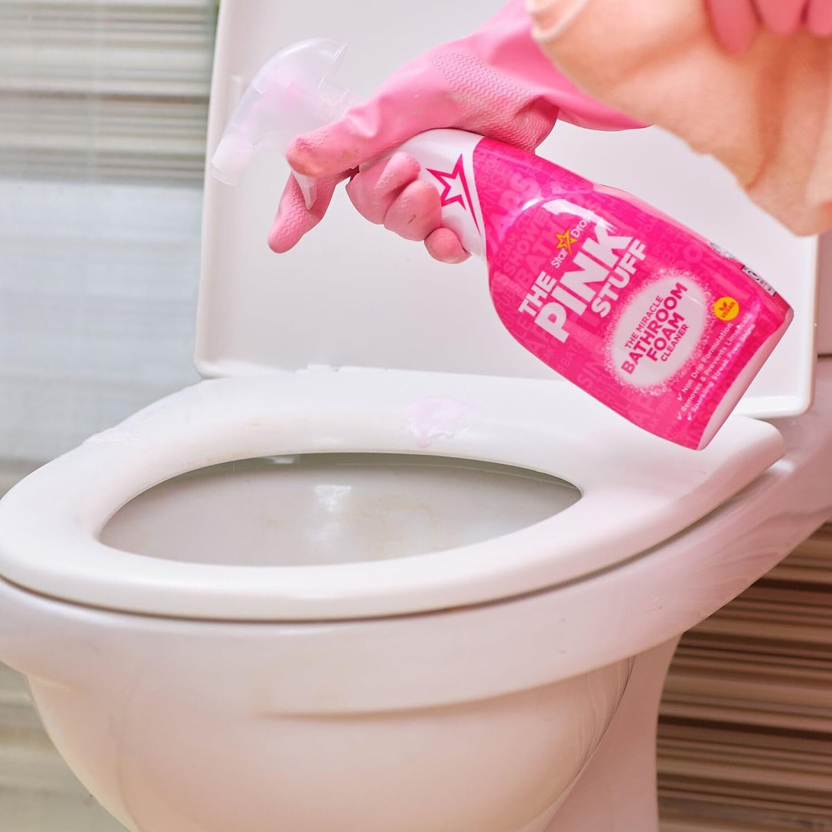 6x The Pink Stuff Miracle Bathroom Foam Cleaner Spray 750ml Bulk Pack - Limescale Remover