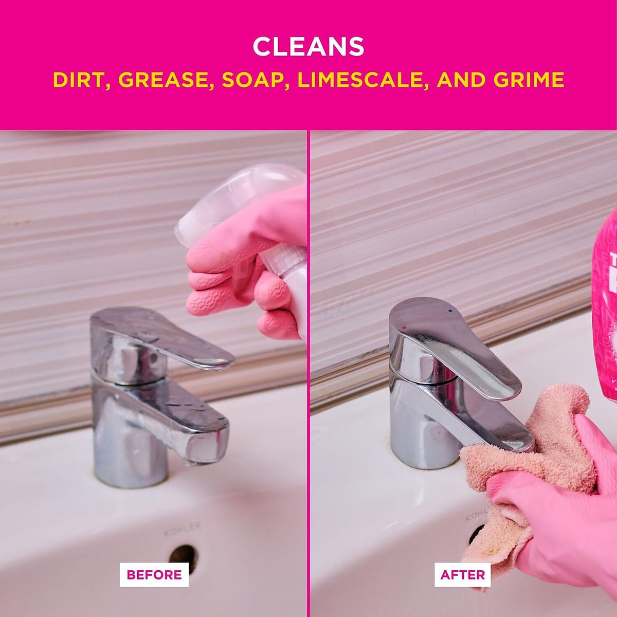 The Pink Stuff 750ml Miracle Bathroom Foam Cleaner Spray Limescale Remover