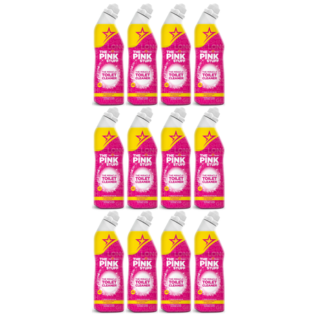 12x The Pink Stuff Miracle Toilet Cleaner Foam 750ml Bulk Pack - Limescale & Stain Remover