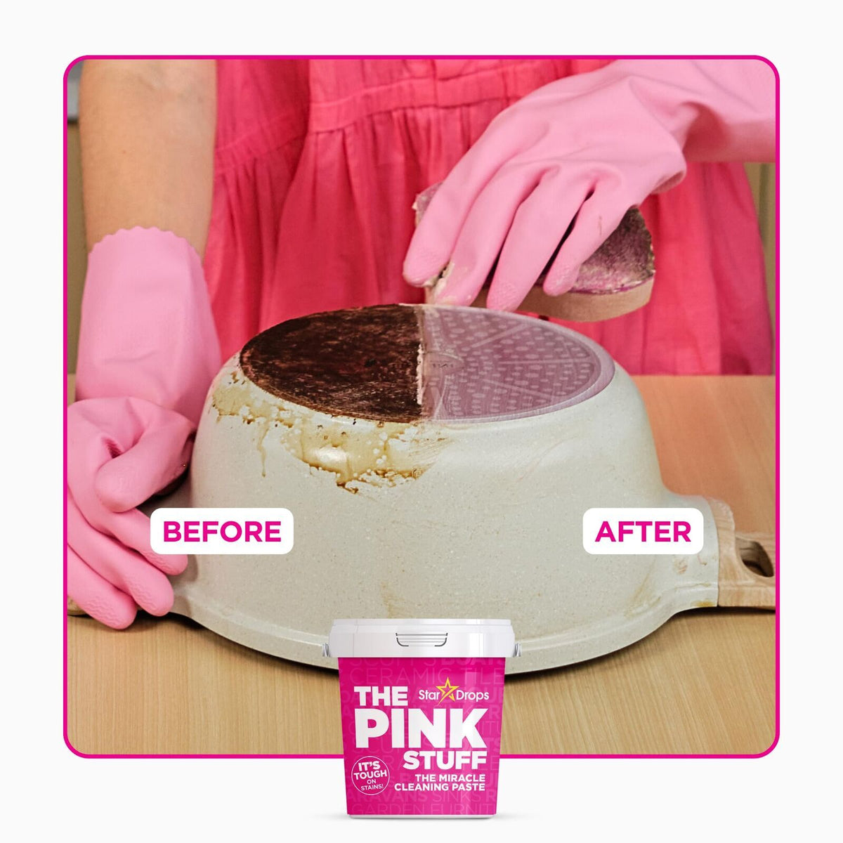 12x The Pink Stuff 850g Miracle Cleaning Paste Multi Surface Stain Remover Cleaner