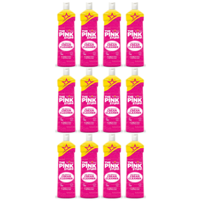 12x The Pink Stuff Miracle Cream Cleaner 500ml Bulk Pack - Multi-Purpose (Household Surfaces)