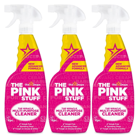 3x The Pink Stuff Stardrops Miracle Multi Purpose Cleaner Spray 750ml Pack - Pink
