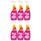 6x The Pink Stuff Stardrops Miracle Multi Purpose Cleaner Spray 750ml Bulk Pack - Pink