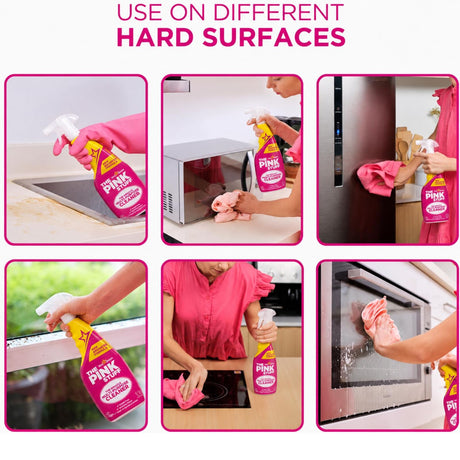 12x The Pink Stuff Stardrops Miracle Multi Purpose Cleaner Spray 750ml Bulk Pack - Pink