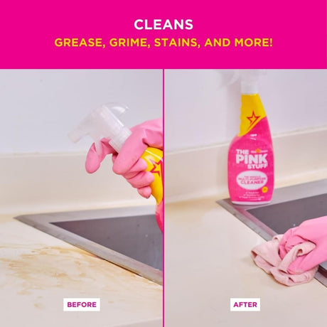 6x The Pink Stuff Stardrops Miracle Multi Purpose Cleaner Spray 750ml Bulk Pack - Pink