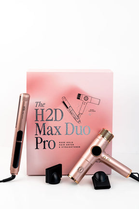 H2D Max Duo Linear Straightener & Blowdryer Combo - Rose Gold