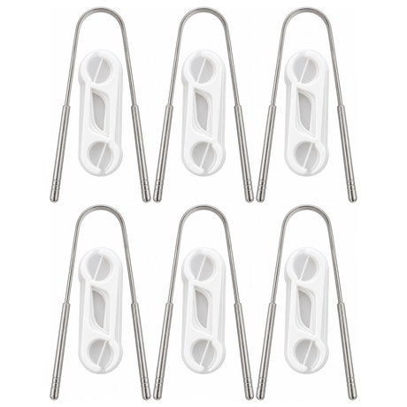 60pcs Dental Floss Picks & Stainless Steel Tongue Scraper Bulk Pack - Oral Care Kit