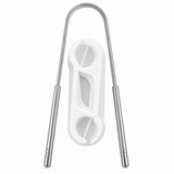 10pcs Dental Floss Picks & Stainless Steel Tongue Scraper Kit Set